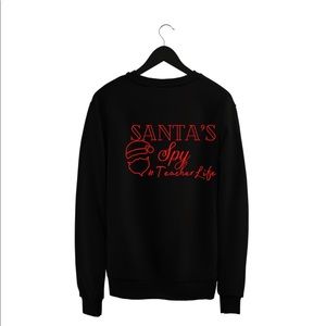 Long sleeve Santa’s Spy #TeacherLife shirt